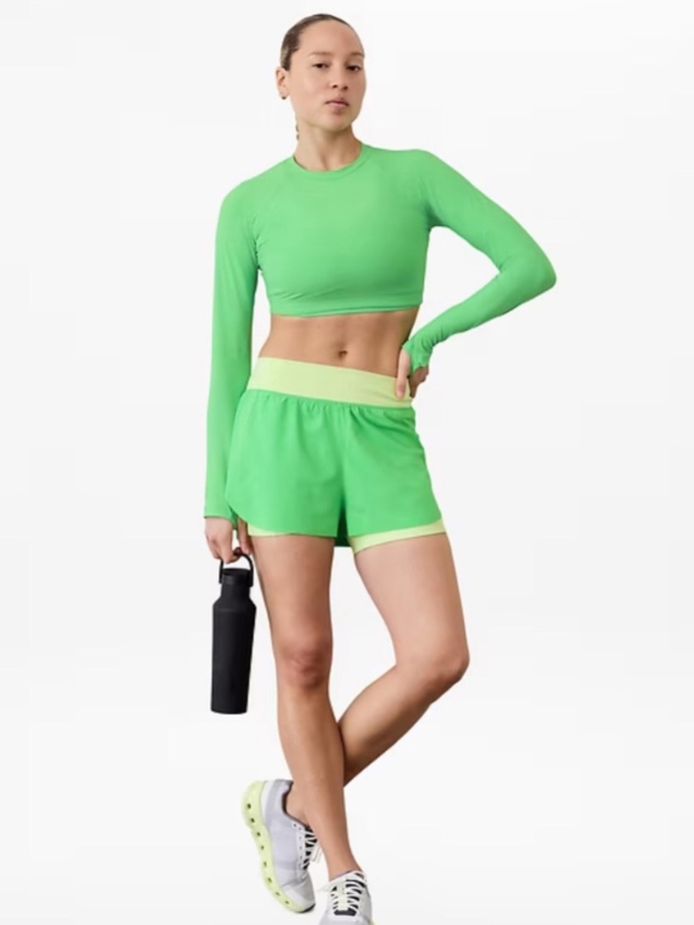 ATHLETA Crossover High Rise 4" Run Short - Size Small